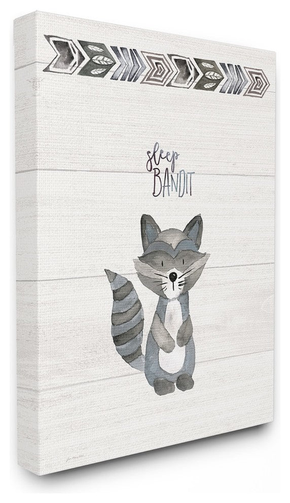 Stupell Ind. Sleep Bandit Oversized Canvas Wall Art, 24x30