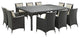 Sojourn 11-Piece Outdoor Patio Sunbrella Dining Set