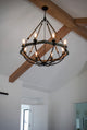 Maxim Lodge Eight Light Chandelier 20338WOBZ