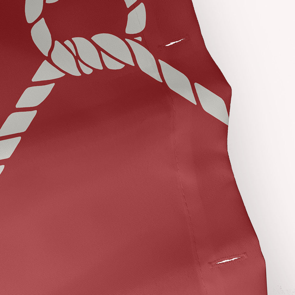 Ahoy! Ligonberry Red 70" w x 73" h Shower Curtain