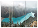 "Beautiful Petyo Lake Panorama" Metal Wall Art, 3 Panels, 36"x28"
