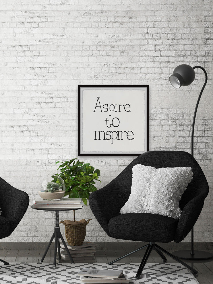 "Aspire to Inspire III" Framed Painting Print, 12x12