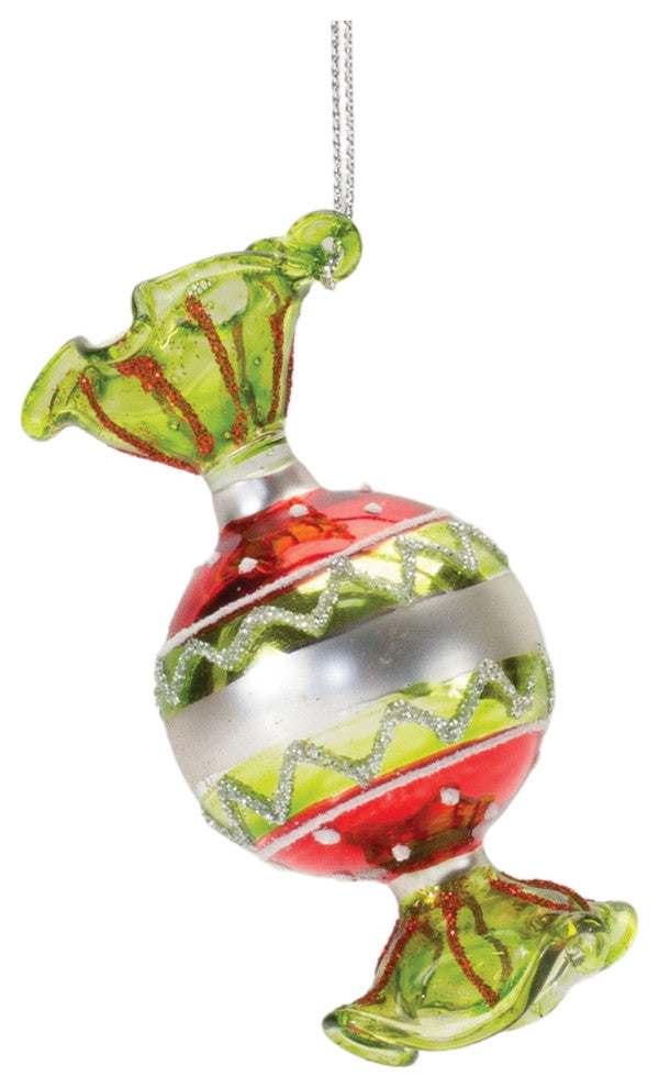 Glass Wrapped Candy Ornament, 12-Piece Set