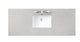 De Soto 60" Vanity, Bright White, Eternal Serena Quartz Top