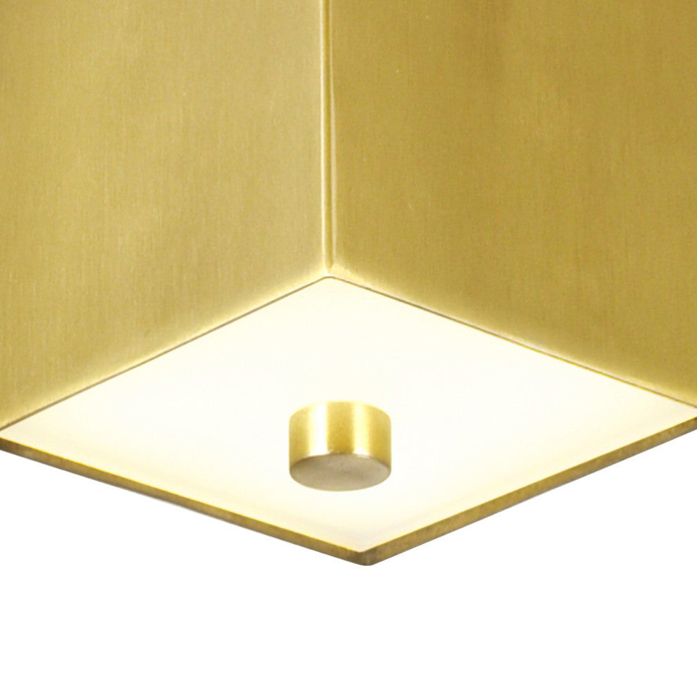 Saleen LED Mini Pendant With Sun Gold & Black Finish