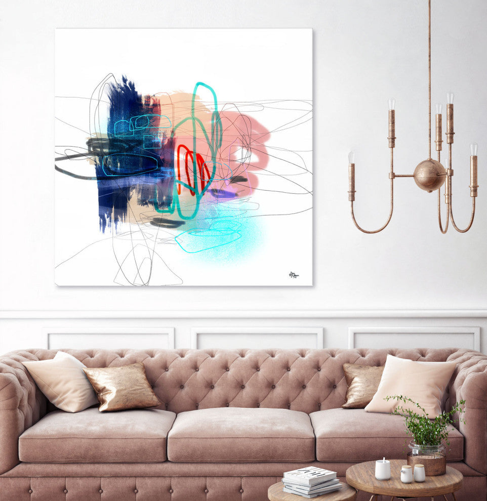 Loving Life III - 84 x 84 by Lisa Ridgers