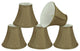 30056-5 Small Bell  Chandelier Clip On Lamp Shade Khaki 3"x6"x5"
