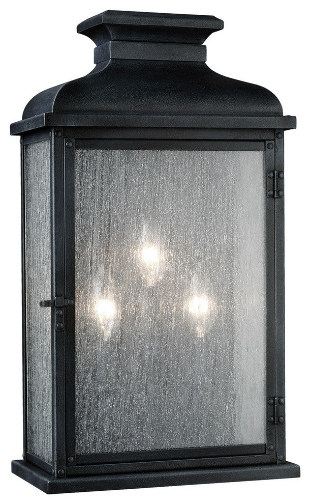 Murray Feiss Pediment Three Light Outdoor Wall Sconce OL11102DWZ