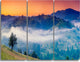 "Fantastic Blue Mountains Panorama" Metal Wall Art, 3 Panels, 36"x28"