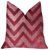 Valentina Red Luxury Throw Pillow, 24"x24"