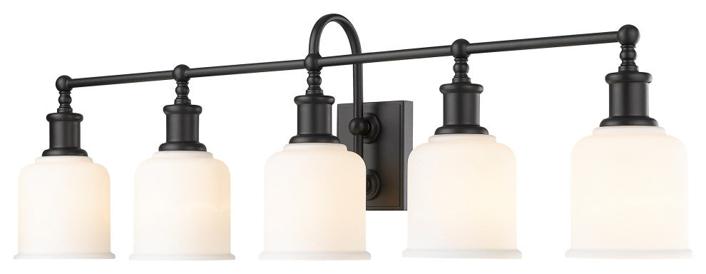 Zlite 733-5V-MB 5-Light Vanity, Matte Opal