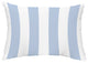 Rugby Stripe 14"x20" Decorative Stripe Outdoor Pillow, Blue