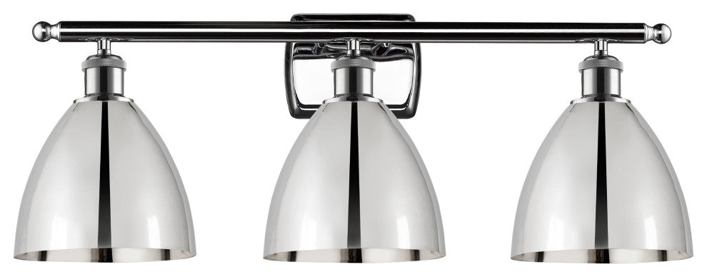 Ballston Dome Bath Vanity Light, Polished Chrome, Polished Chrome