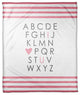 I Heart You Pink 50x60 Coral Fleece Blanket