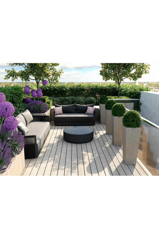 Round Ceramic Outdoor Coffee Table | Andrew Martin Bali