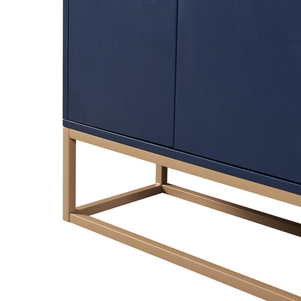 TATEUS 47" Modern Sideboard Buffet Cabinet For Dining Room Kitchen, Navy