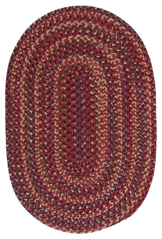 Colonial Mills Midnight MN87 Burnt Brick Traditional Area Rug, Round 10'x10'