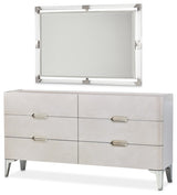 Penthouse Dresser and Mirror Set, Ash Gray