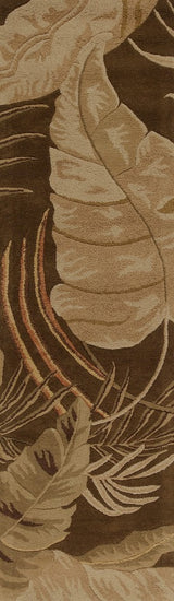 Havana 2615 Mocha Rainforest Rug, 2'3"x8' Runner