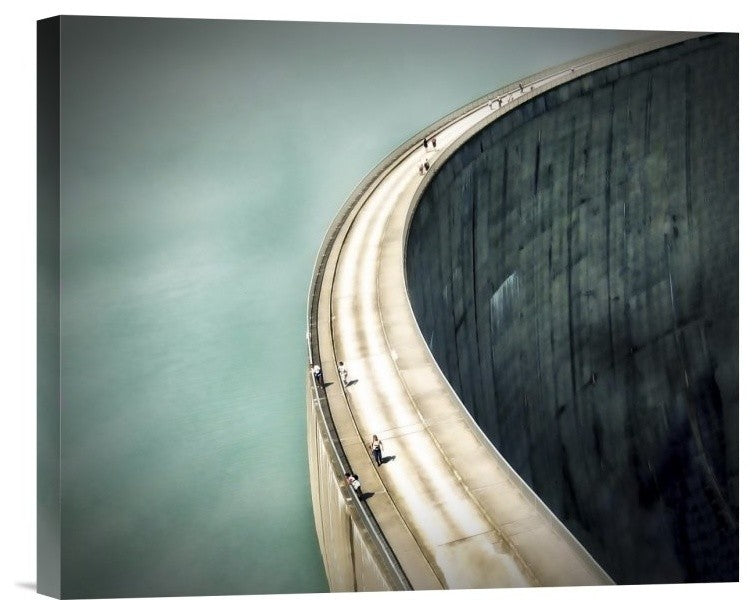 "The Dam" Stretched Canvas Giclee by Anna Cseresnjes, 16"x13"
