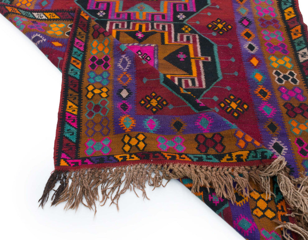 Vintage Kars Kilim Rug 5' 3" x 13' 5", 63 in. x 161 in.