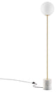 Floor Lamp Light, White, Glass, Modern, Mid Century Cafe Bistro Hospitality