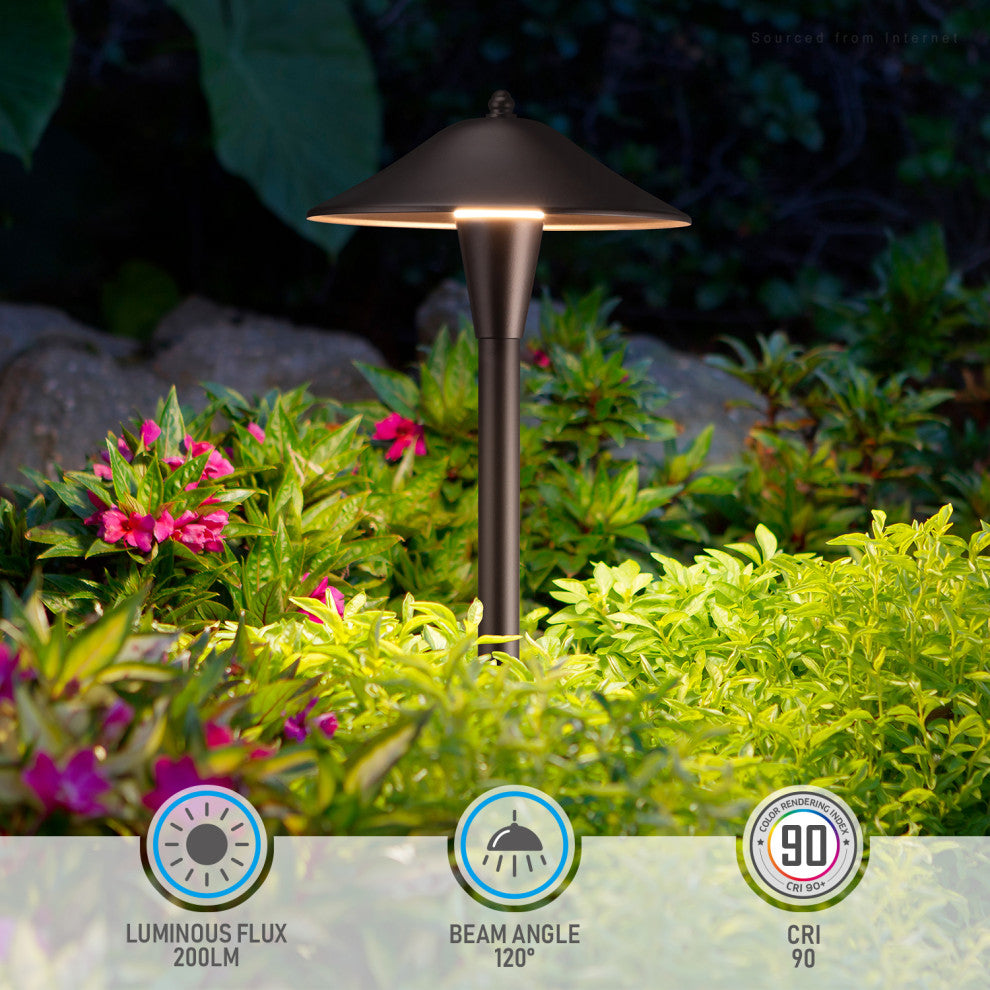 24 Pack Smart LED Landscape Light, Dimmable Low Voltage Pathway Light