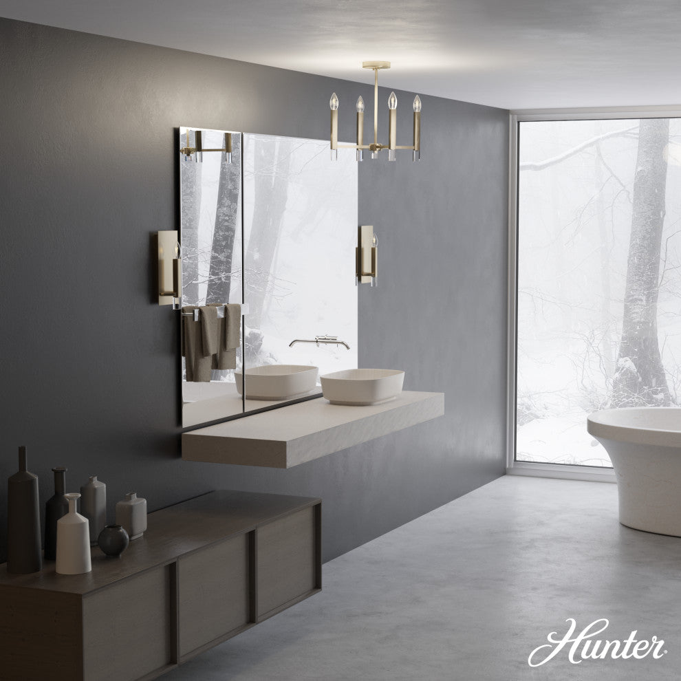 Hunter Sunjai Alturas Gold 4 Light Pendant Ceiling Light