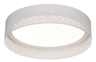 Ash LED Flush Mount, White, 16"