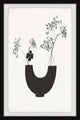 "U Shaped Plant Pot" Framed Painting Print, 12x18