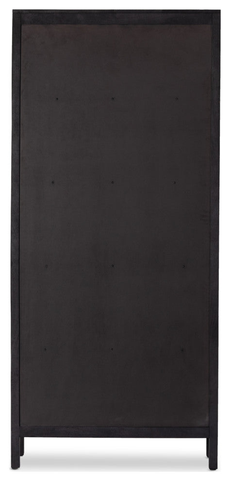Caprice Tall Cabinet-Black Wash Mango