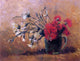 Vincent Van Gogh Vase With Red and White Carnations Wrapped Canvas, 21"x28"