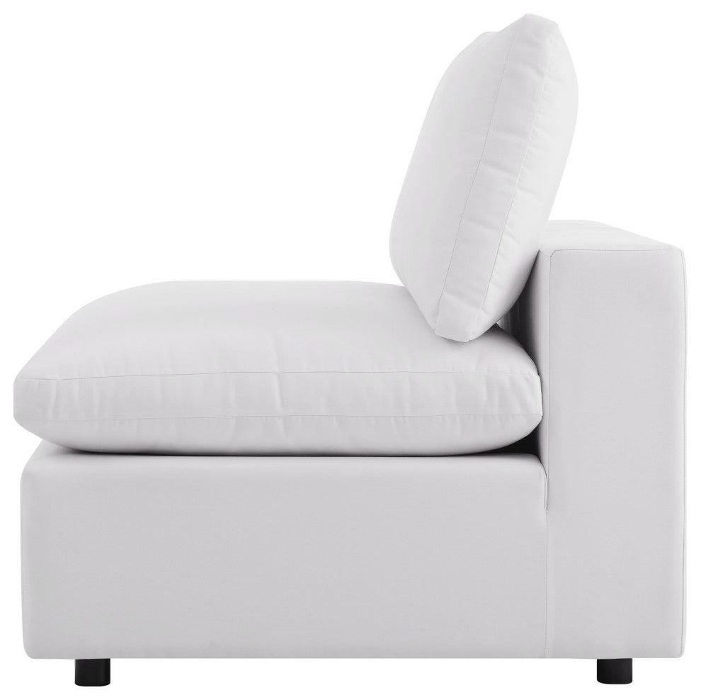 Modular Lounge Sectional Deep Sofa Set, White, Modern, Outdoor Hospitality