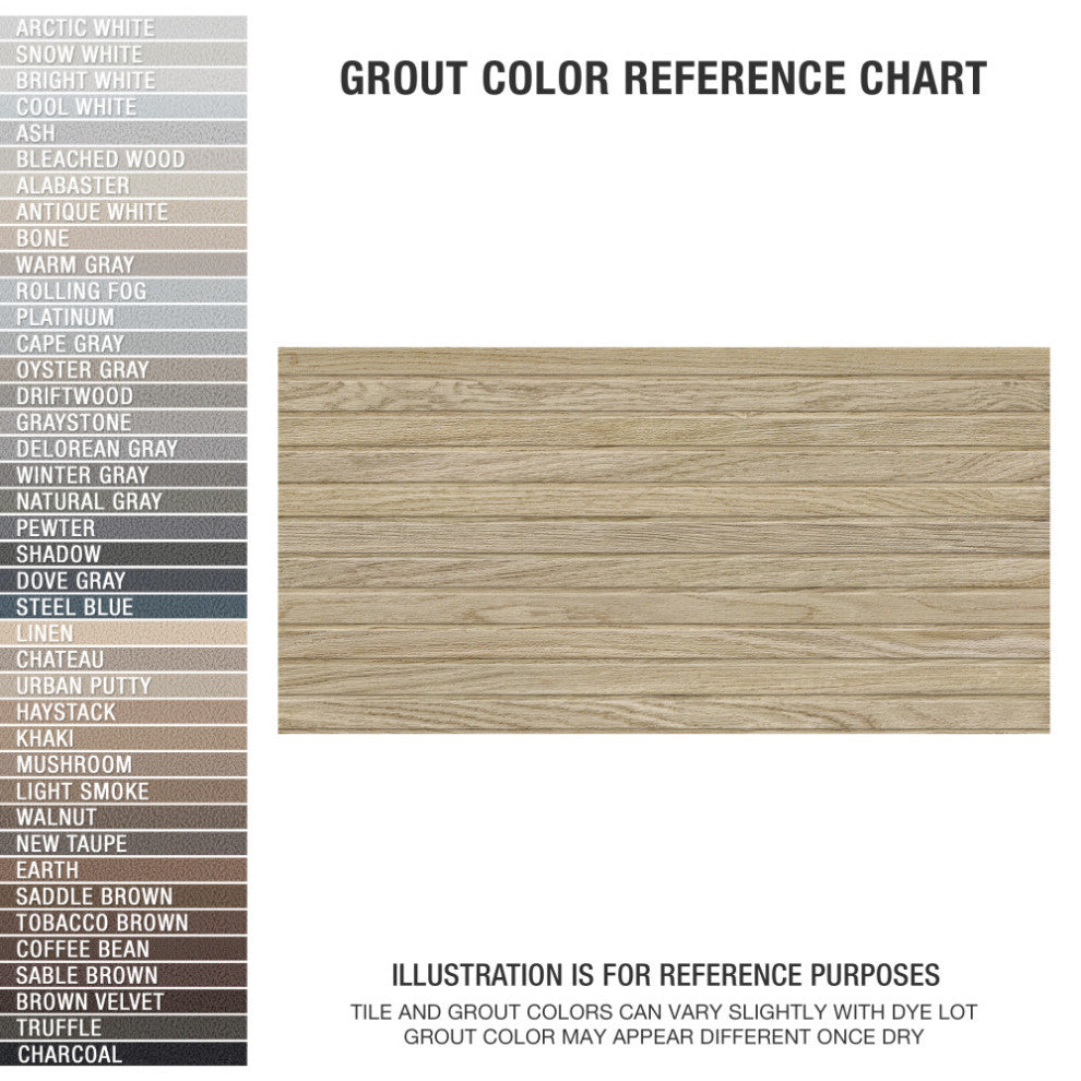 Woodstrip Roble Fluted Ceramic Wall Tile