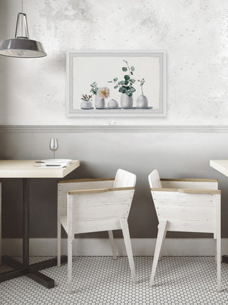 "Simply White" Framed Painting Print, 18"x12"