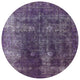 Ahgly Company Indoor Round Mid-Century Modern Area Rugs, 4' Round