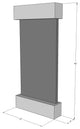 Whispering Creek Water Feature, Natural Multi-Color Slate, Silver Metallic