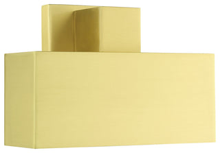 Satin Brass Contemporary, Refined Outdoor Wall Sconce