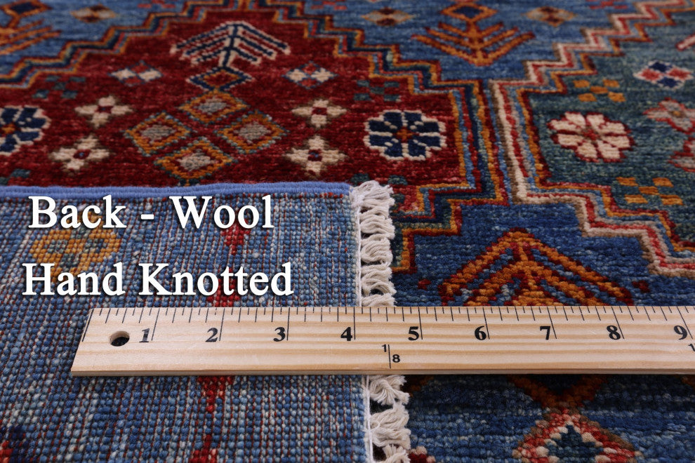 8' 3" X 11' 4" Khorjin Super Kazak Hand Knotted Rug Q5335