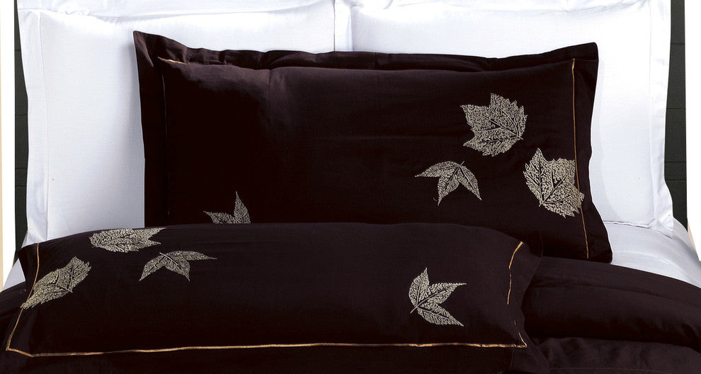 Newbury Embroidered 100% Cotton Duvet Cover Set, Full/Queen