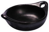 Ancient Cookware, Round Clay Chamba Serving Dish with Handles, Small, 16 Ounces