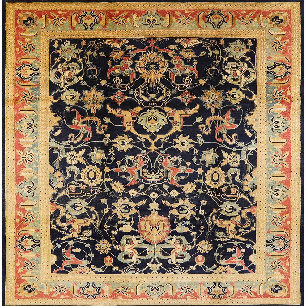Ahgly Company Indoor Square Mid-Century Modern Area Rugs, 8' Square