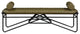 Gatsby Vegan Leather Upholstered Bench, Olive