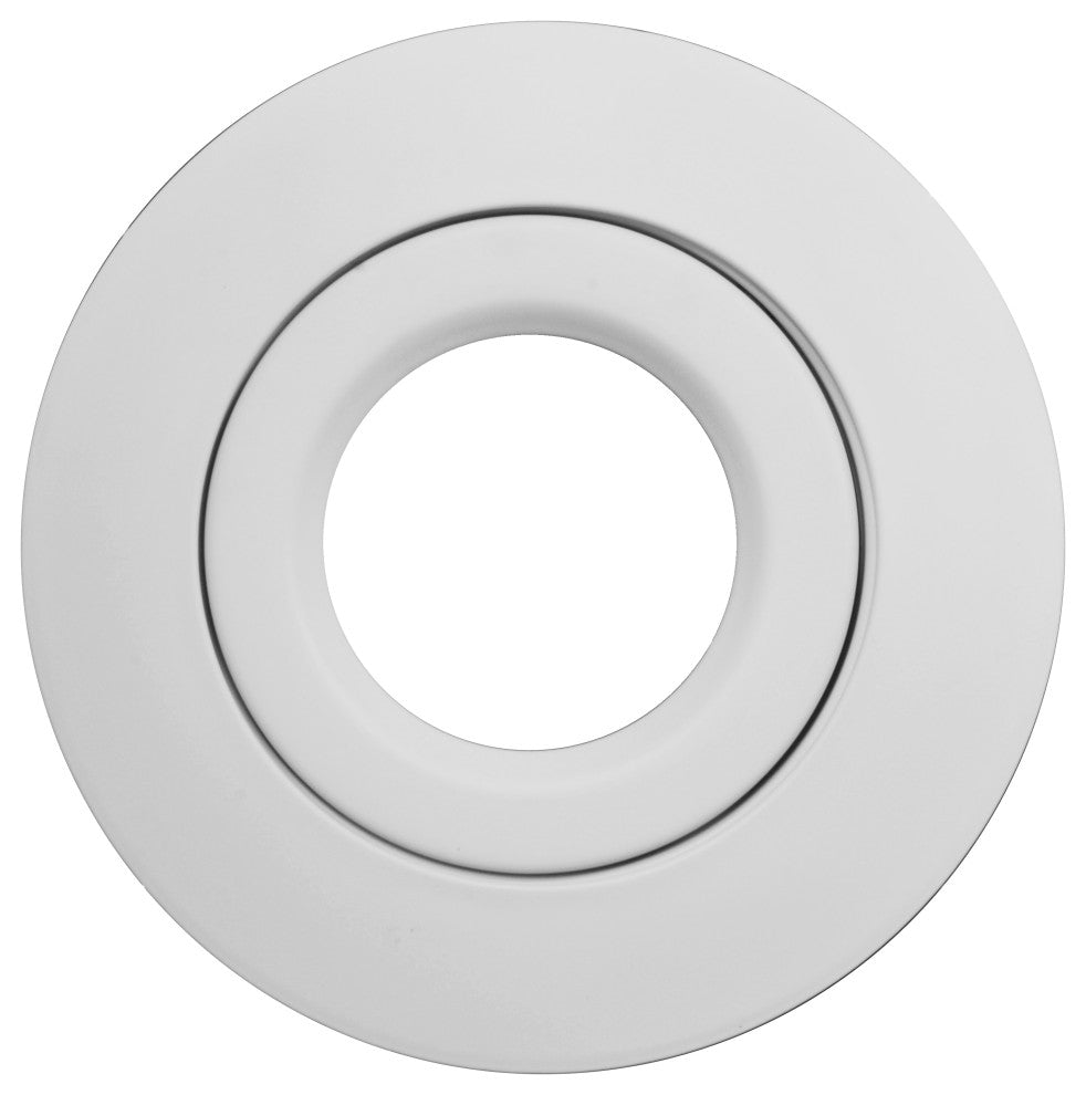6 in. Recessed Gimbal Ring Trim, Fits 6 inch Housings, White