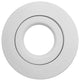 6 in. Recessed Gimbal Ring Trim, Fits 6 inch Housings, White