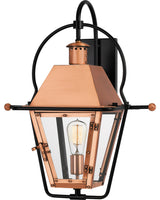 Quoizel RO8418AC One Light Outdoor Wall Lantern, Aged Copper Finish