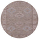 Ahgly Company Indoor Round Mid-Century Modern Area Rugs, 6' Round