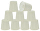 Aspen Creative 32717-X Hardback Empire Clip-On Lamp Shade Off White 3" x 4" x 4"