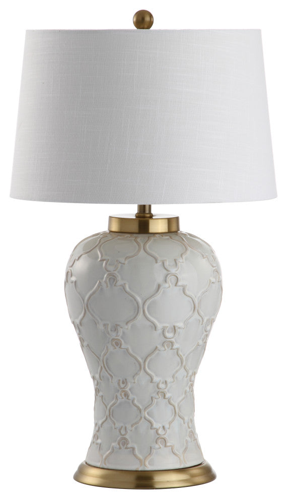 Arthur 29" Ceramic Table Lamp, Cream