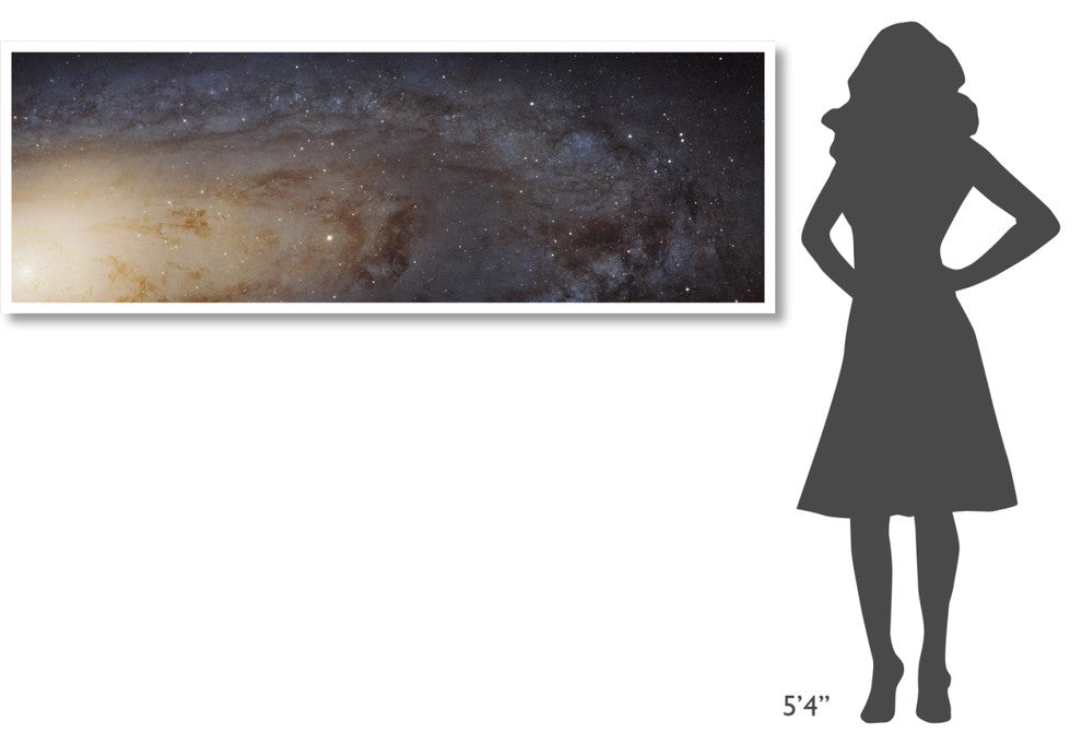 "Hubble M31 PHAT Mosaic - Andromeda Panorama" Paper Print by NASA, 74"x26"
